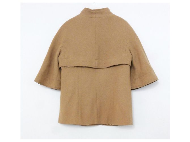 Chanel Resort 2015 Kamel Boucle Cape Jacke Karamell - Ansicht 9
