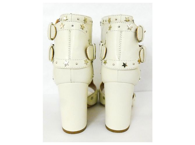 Laurence Dacade White Star Stud Rush 90 BOOTS Bianco - vista 3