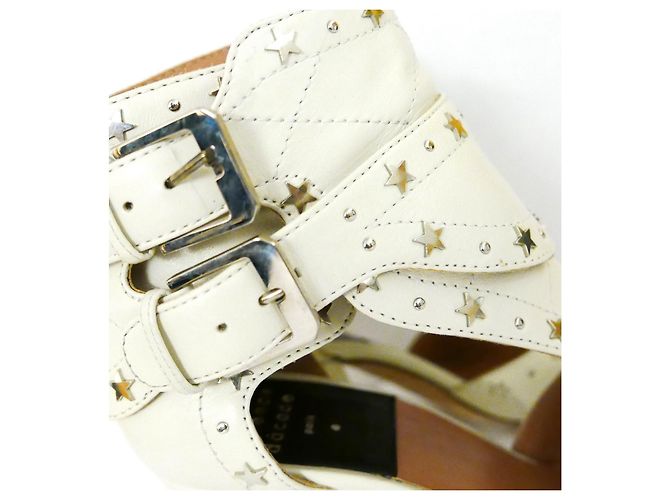 Laurence Dacade White Star Stud Rush 90 BOOTS Bianco - vista 5
