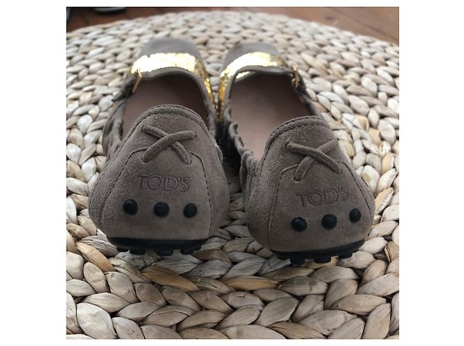 Bailarinas Tod's de ante beige - vista 5
