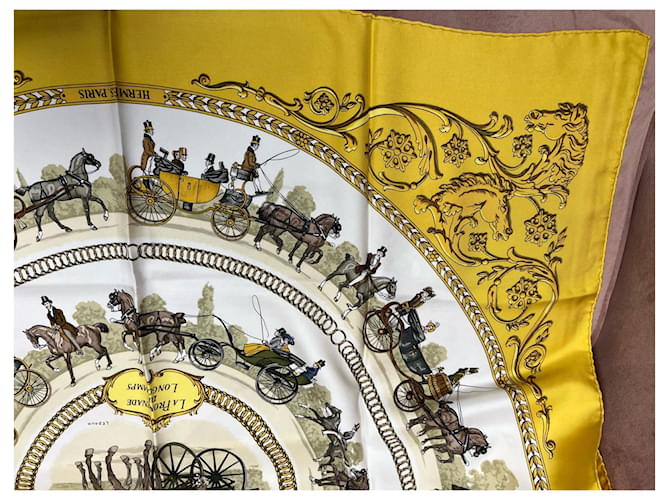 Hermès El paseo de Longchamps Amarillo - vista 3
