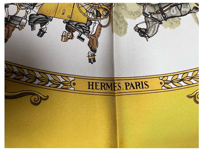 Hermès El paseo de Longchamps Amarillo - vista 5