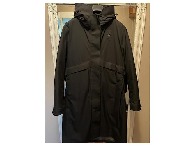Blauer Parka Larga Negra Negro - vista 3