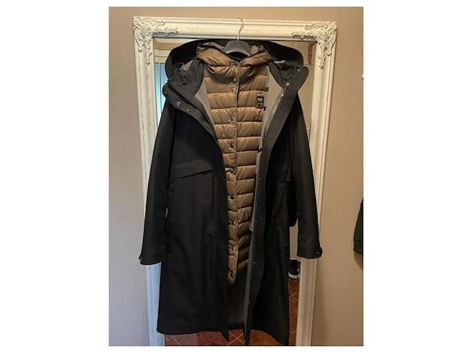 Blauer Parka Larga Negra Negro - vista 4