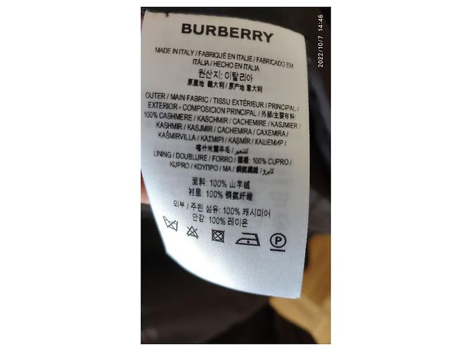 ABRIGO WILSFORD DE CASHMERE GRIS DE BURBERRY - vista 6
