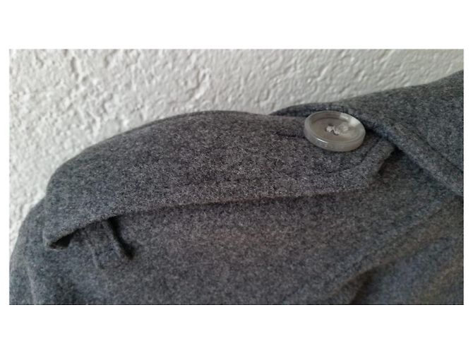 ABRIGO WILSFORD DE CASHMERE GRIS DE BURBERRY - vista 8
