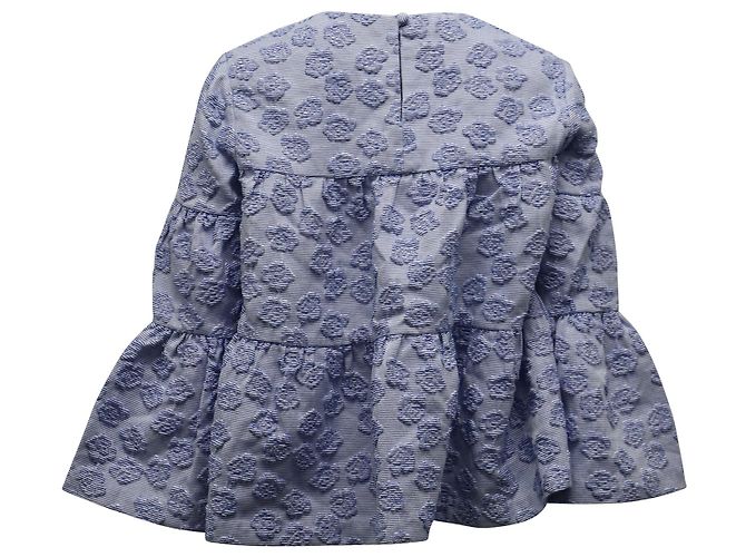 Marc by Marc Jacobs Camicetta altalena Seeksucker a strati Co in acrilico blu - vista 2