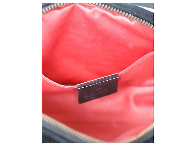 Sac ceinture Gucci en velours noir et cristaux Marmont - vue 8