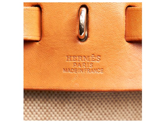 Hermès Hermes Weißer Herbag Canvas-Rucksack - Ansicht 6
