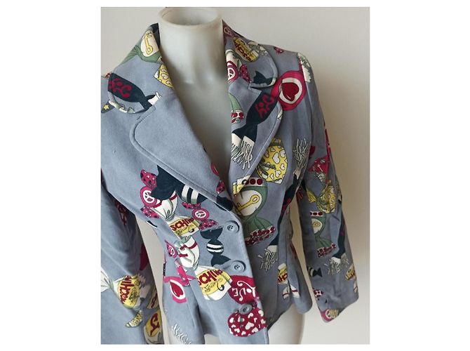 Moschino patterned blazer jacket Multiple colors - view 10