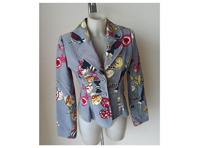 Moschino patterned blazer jacket Multiple colors - view 11