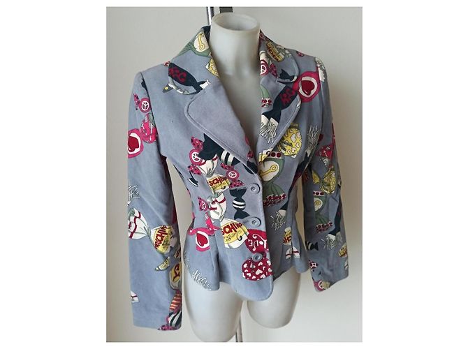 Moschino patterned blazer jacket Multiple colors - view 9