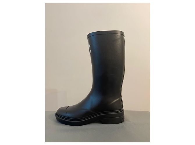 Botas de goma Chanel Wellington Negro - vista 5
