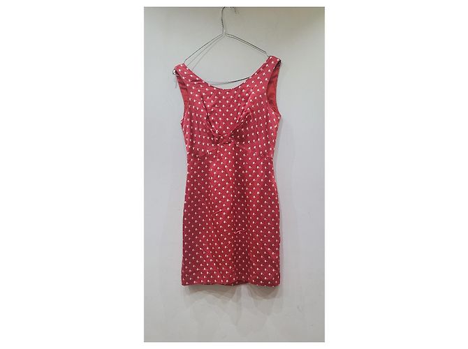 Moschino Cheap And Chic Moschino billiges und schickes gemustertes Kleid Weiß Rot - Ansicht 5