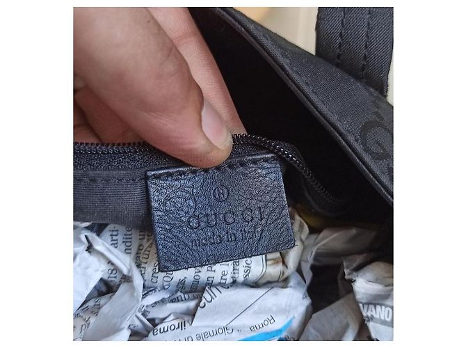Gucci borsa mini bag tela logata Nero - vista 11