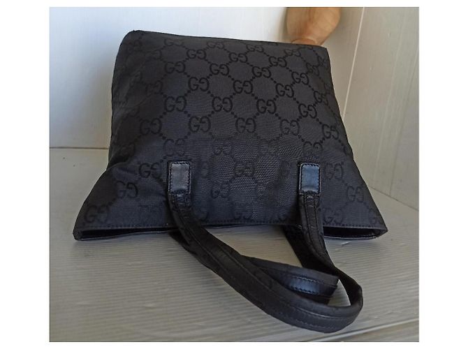 Gucci borsa mini bag tela logata Nero - vista 12