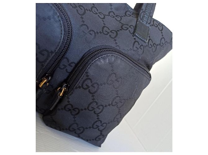 Gucci borsa mini bag tela logata Nero - vista 14