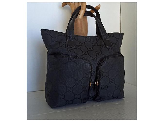 Gucci borsa mini bag tela logata Nero - vista 2