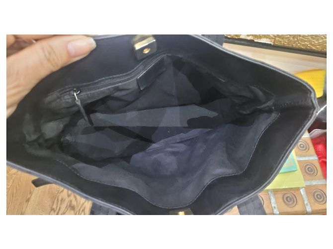 Gucci borsa mini bag tela logata Nero - vista 3