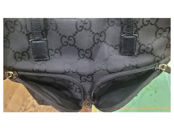 Gucci borsa mini bag tela logata Nero - vista 4
