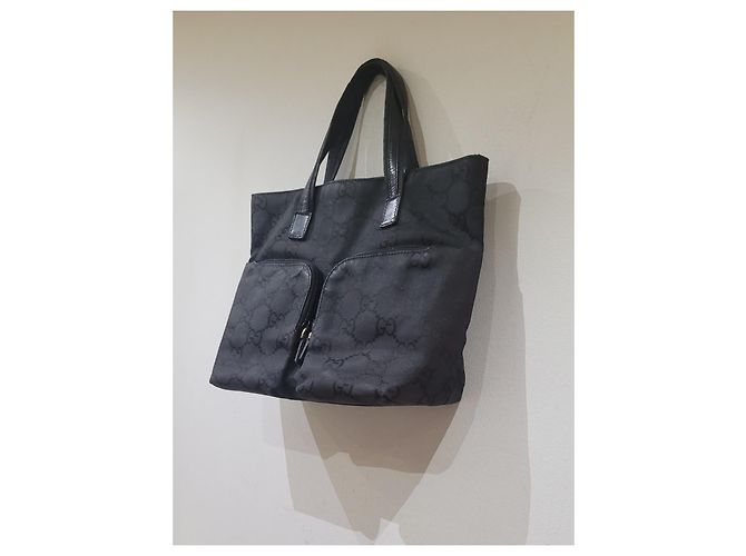 Gucci borsa mini bag tela logata Nero - vista 7