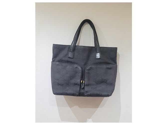 Gucci borsa mini bag tela logata Nero - vista 8