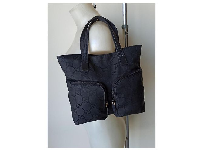 Gucci borsa mini bag tela logata Nero - vista 9