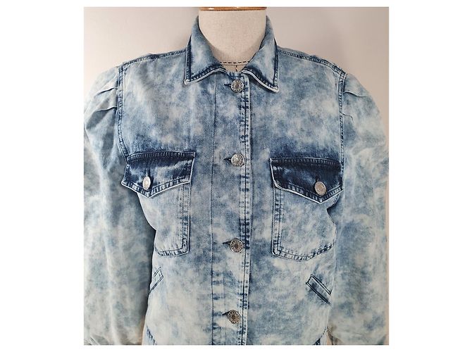 Isabel Marant Etoile Veste en jean Iolinea Bleu - vue 2