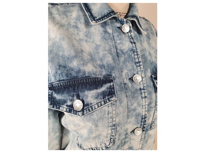 Isabel Marant Etoile Veste en jean Iolinea Bleu - vue 3
