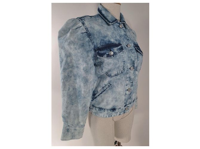 Isabel Marant Etoile Veste en jean Iolinea Bleu - vue 4