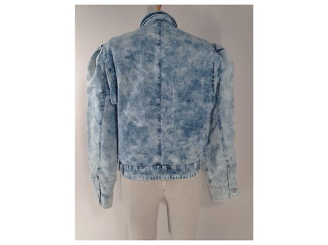 Isabel Marant Etoile Veste en jean Iolinea Bleu - vue 5