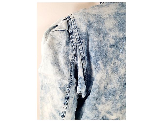 Isabel Marant Etoile Veste en jean Iolinea Bleu - vue 6