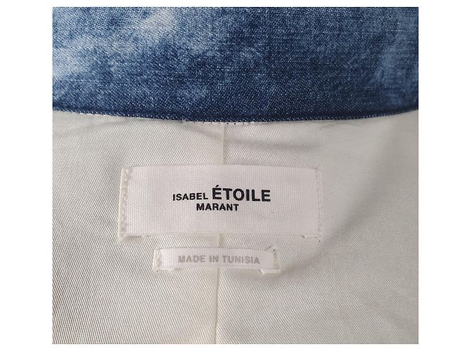 Isabel Marant Etoile Veste en jean Iolinea Bleu - vue 8