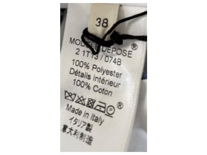 Céline Gerade Hose Hellblau aus Polyester - Ansicht 3