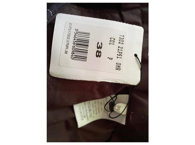 Céline Navy Blue Polyester Pants - view 3