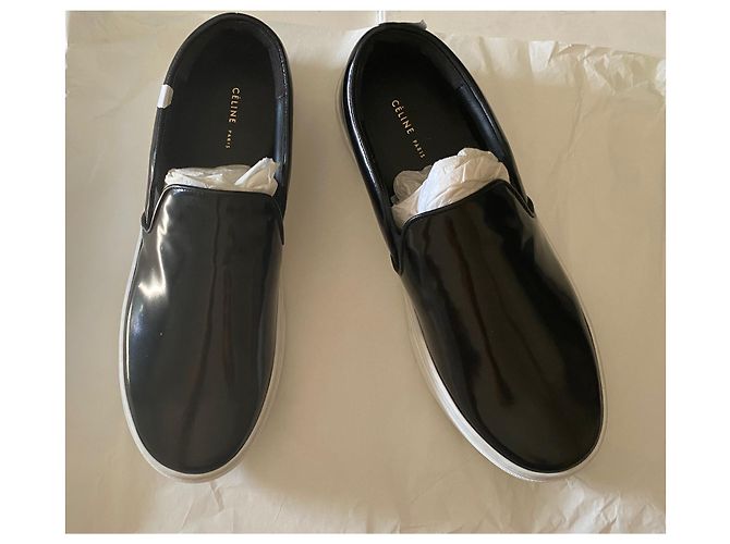 Sneakers Céline in pelle di struzzo nera 36 Nero - vista 2