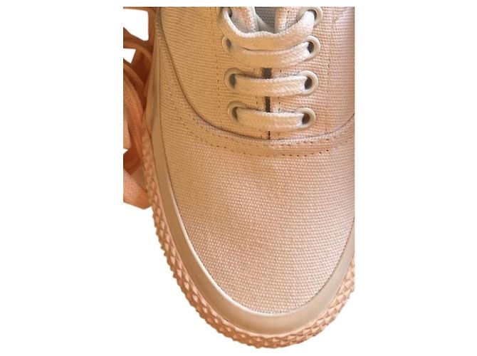 Céline Turnschuhe Weiß Rosa Stoff 36 - Ansicht 2