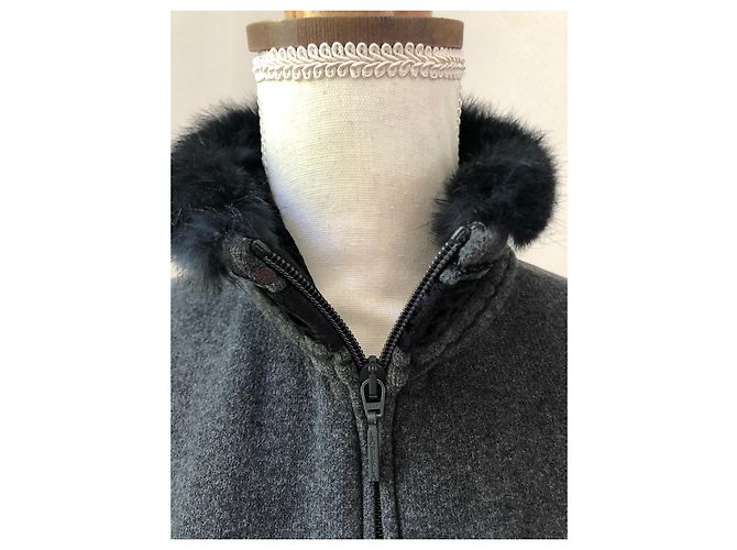 La Perla Sequin Jacket Dark Grey Viscose - view 3