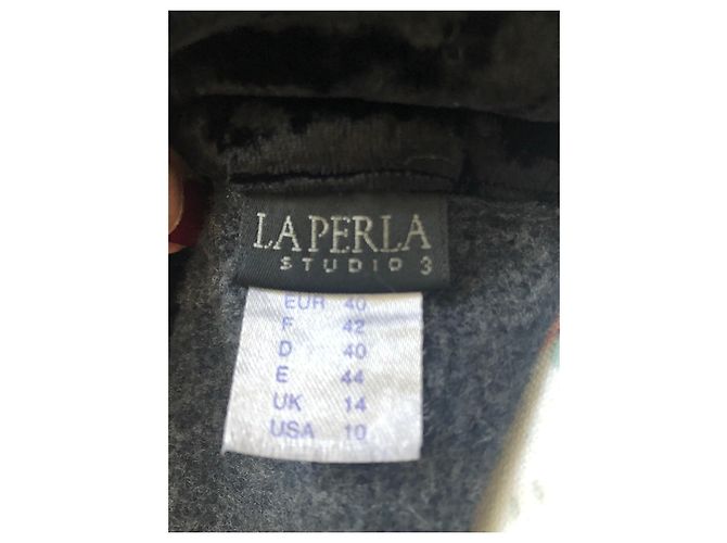 La Perla Sequin Jacket Dark Grey Viscose - view 6