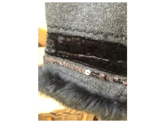 La Perla Sequin Jacket Dark Grey Viscose - view 7