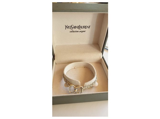Yves Saint Laurent Bracciale a cuore in argento massiccio 925 - vista 2