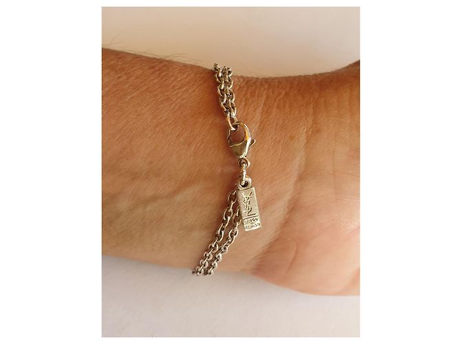 Yves Saint Laurent Bracciale a cuore in argento massiccio 925 - vista 4