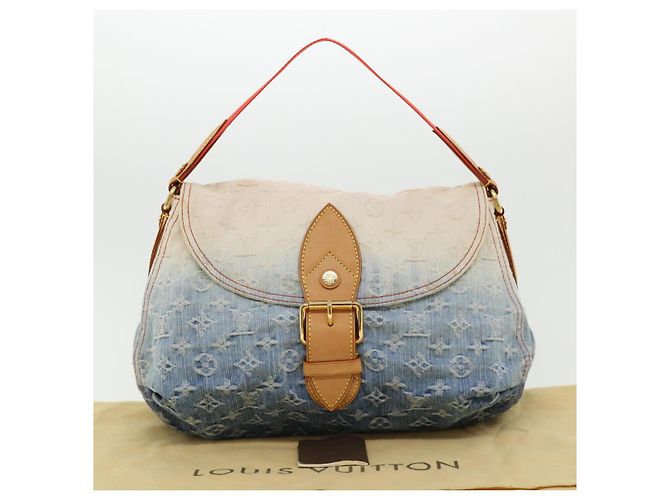 LOUIS VUITTON Borsa a spalla Denim Sunshine con monogramma Blu LV Auth bs2093alla - vista 12