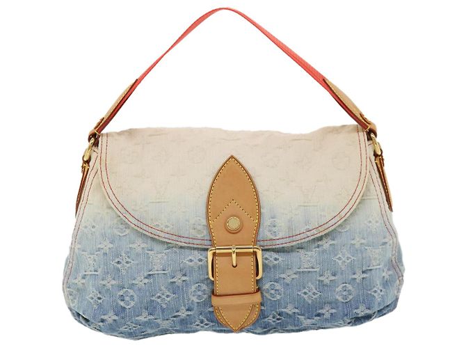 LOUIS VUITTON Borsa a spalla Denim Sunshine con monogramma Blu LV Auth bs2093alla - vista 13