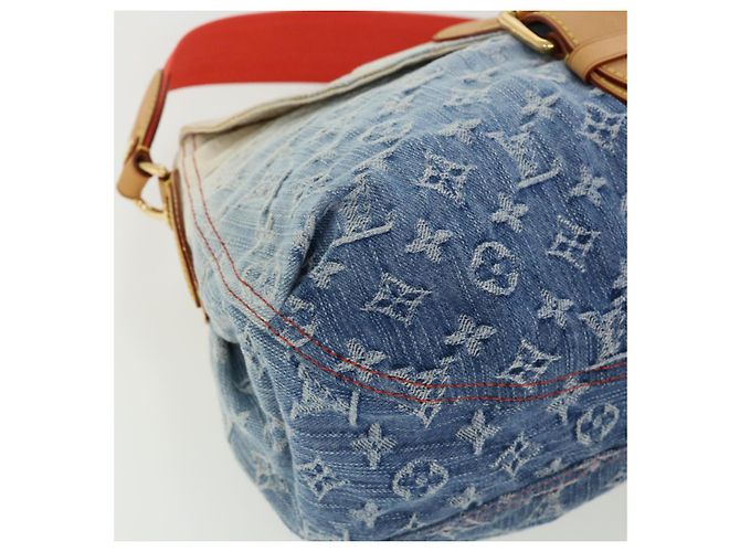 LOUIS VUITTON Borsa a spalla Denim Sunshine con monogramma Blu LV Auth bs2093alla - vista 15
