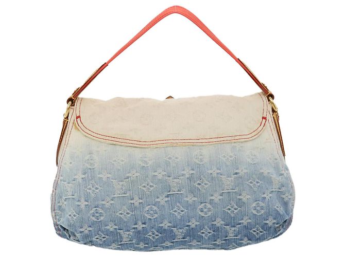 LOUIS VUITTON Borsa a spalla Denim Sunshine con monogramma Blu LV Auth bs2093alla - vista 2