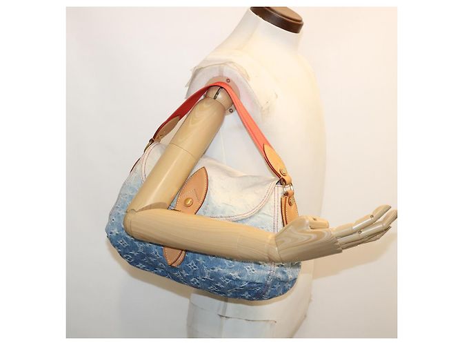 LOUIS VUITTON Borsa a spalla Denim Sunshine con monogramma Blu LV Auth bs2093alla - vista 22