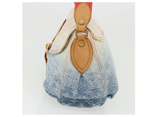 LOUIS VUITTON Borsa a spalla Denim Sunshine con monogramma Blu LV Auth bs2093alla - vista 5