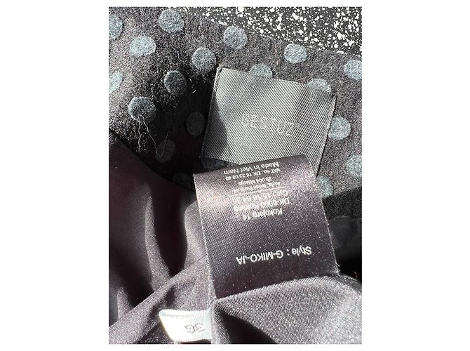Gestuz Gepunktete Wolljacke Schwarz - Ansicht 4