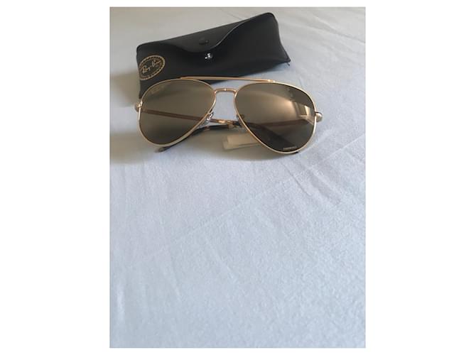 Ray-Ban NEW AVIATOR POLARIZED D'oro - vista 10